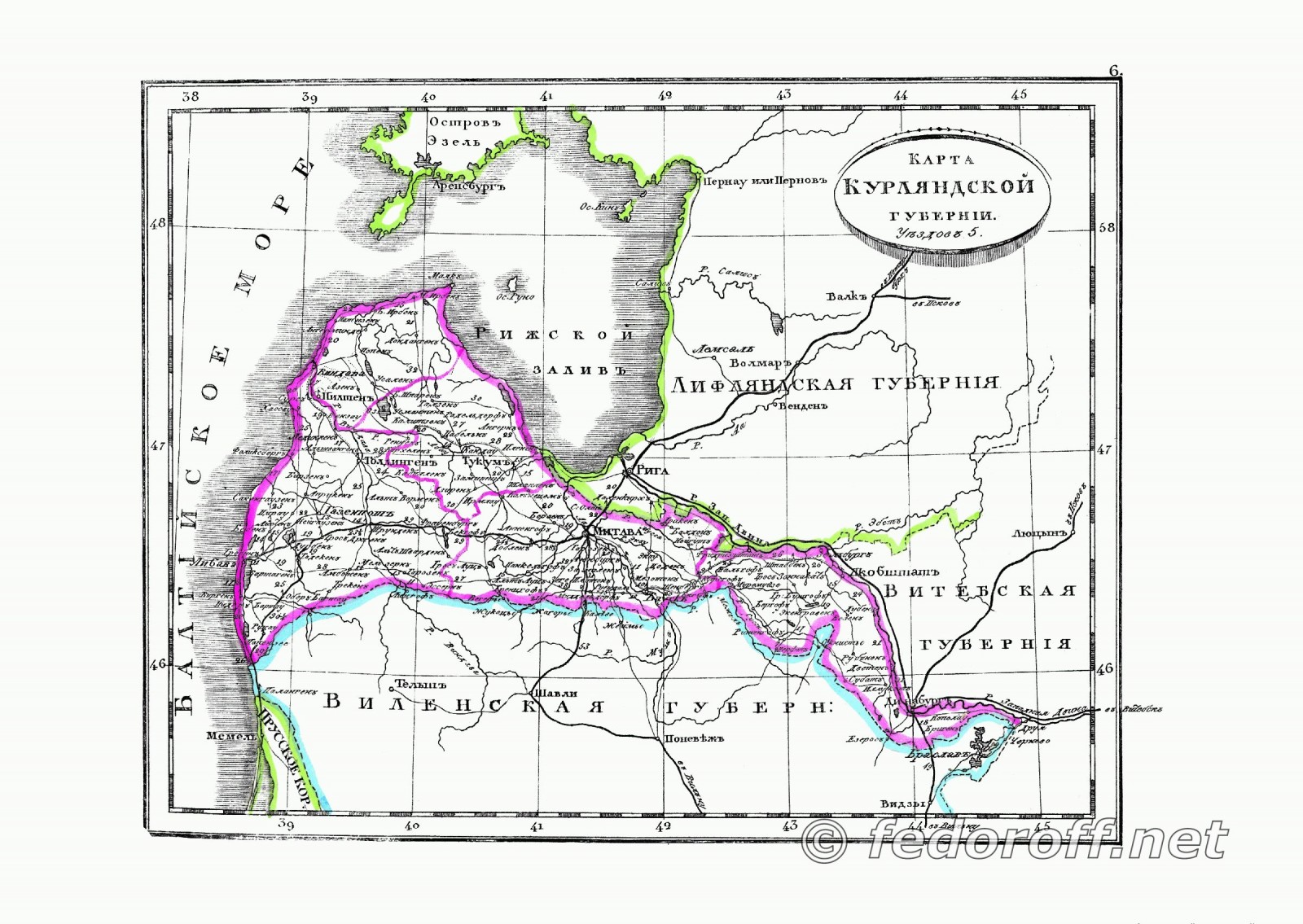 Эстляндской губернии карта