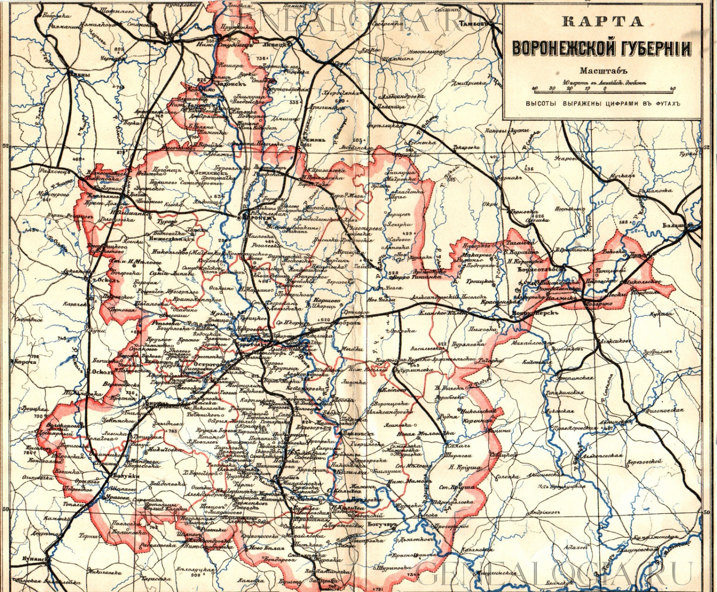 Карта затопления воронежской области