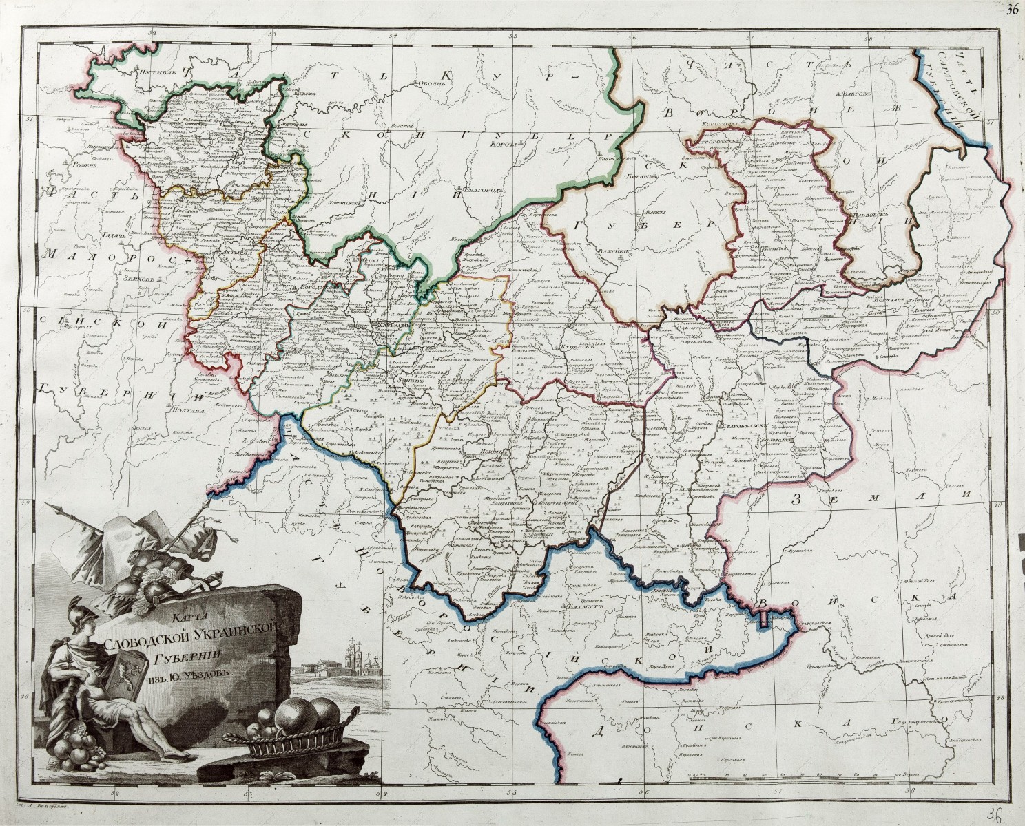 Карта украины 1800