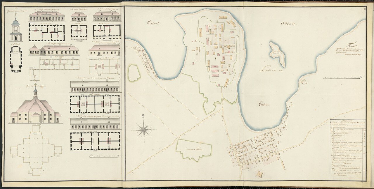 18. План города Вильманстранд (Лаппеенранта). План зданий. 1802