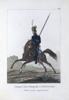 Казак войска Астраханского. Россия, Санкт-Петербург, 1821 г. Неизвестный гравер, перв. трети XIX в. Типография Главного штаба. Альбом раскрашенных гравюр