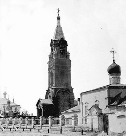 Республика Татарстан, Казань, город, Казань. Церковь Вознесения Господня, фотография. архивная фотография, Вознесенская церковь справа. Снято в конце XIX в. С сайта  http://valera-1458.livejournal.com/45482.html