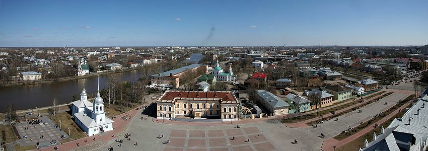 Вид на Вологду с колокольни