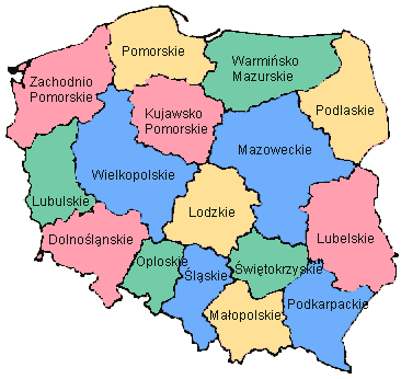 Административно-территориальное деление Польши. Польша деление на воеводства. Административное деление Польши. Административное деление Польши карта.