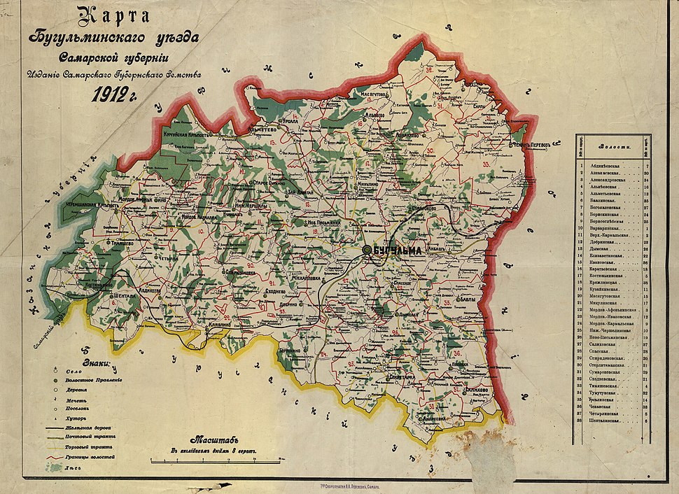 Карта самарской области 1800 годов