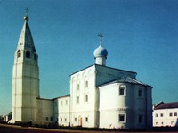 Мироносицкая пустынь в честь Нерукотворного образа Спасителя в с. Ежово. Фотография. 2001 г.