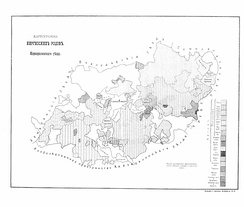 Картограмма киргизских родов Каркаралинского уезда 1905