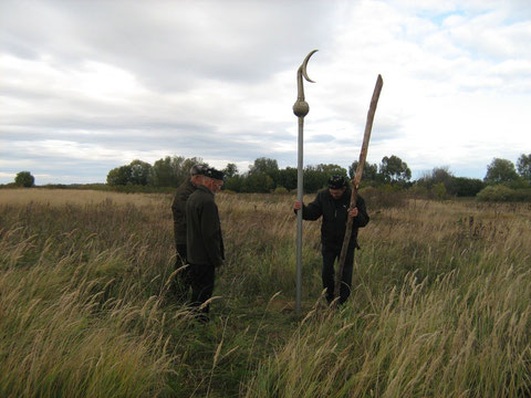 На месте бывшей мечети Агайбаш восстанавливают полумесяц, 2009 г.