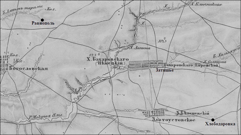 Карта екатеринославской губернии до 1917