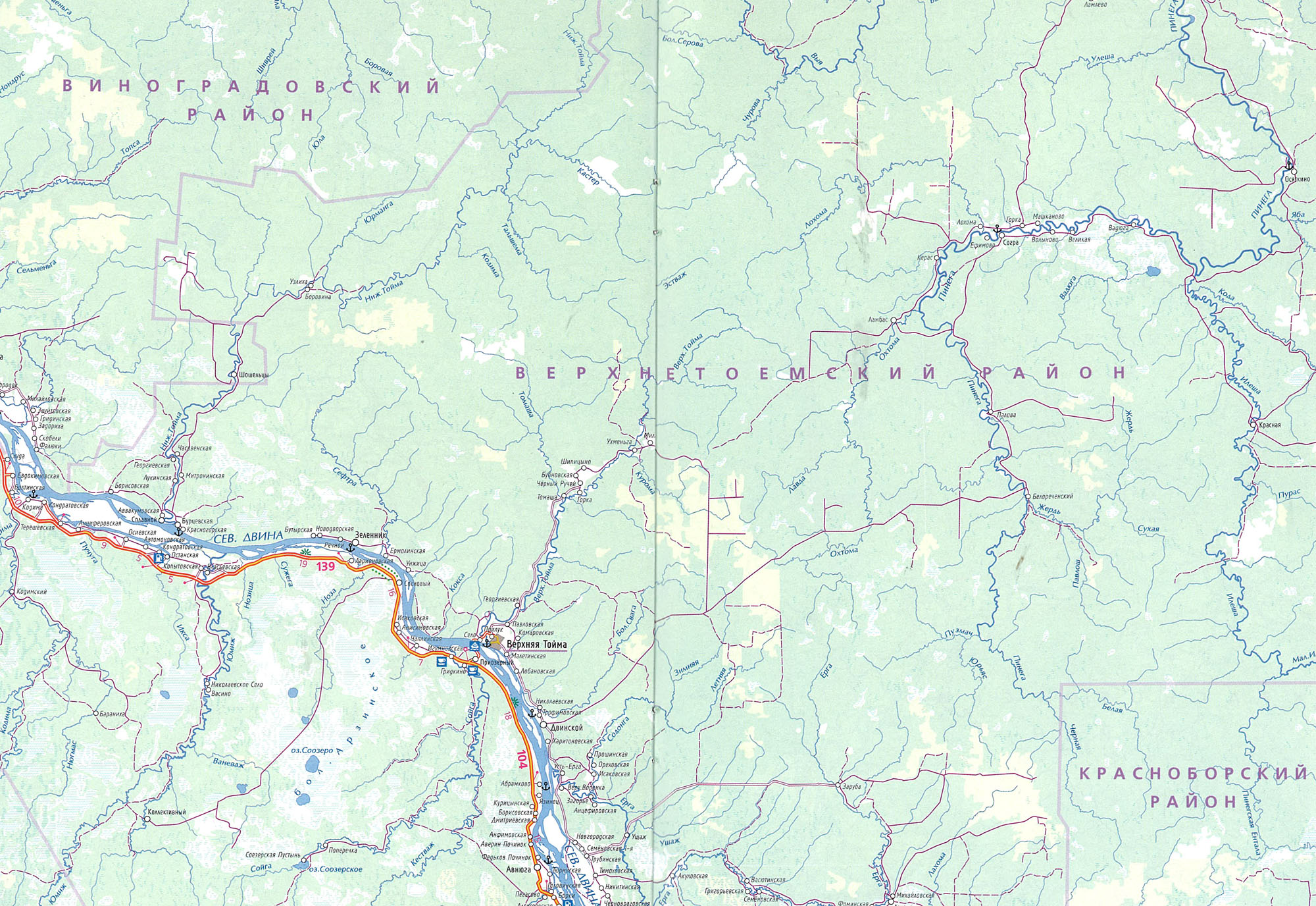 Карта дорог архангельской области