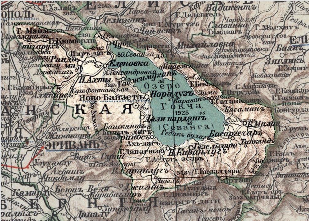 Елизаветпольская губерния российской империи карта